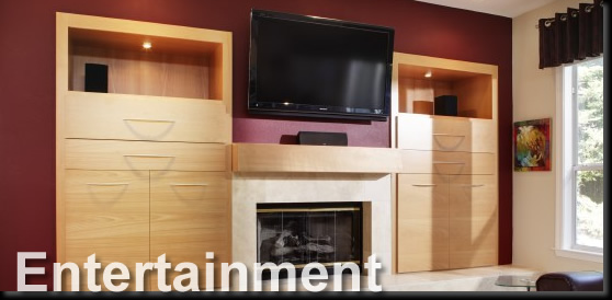 Image of Entertainment Center Wood Cabinet Gallery